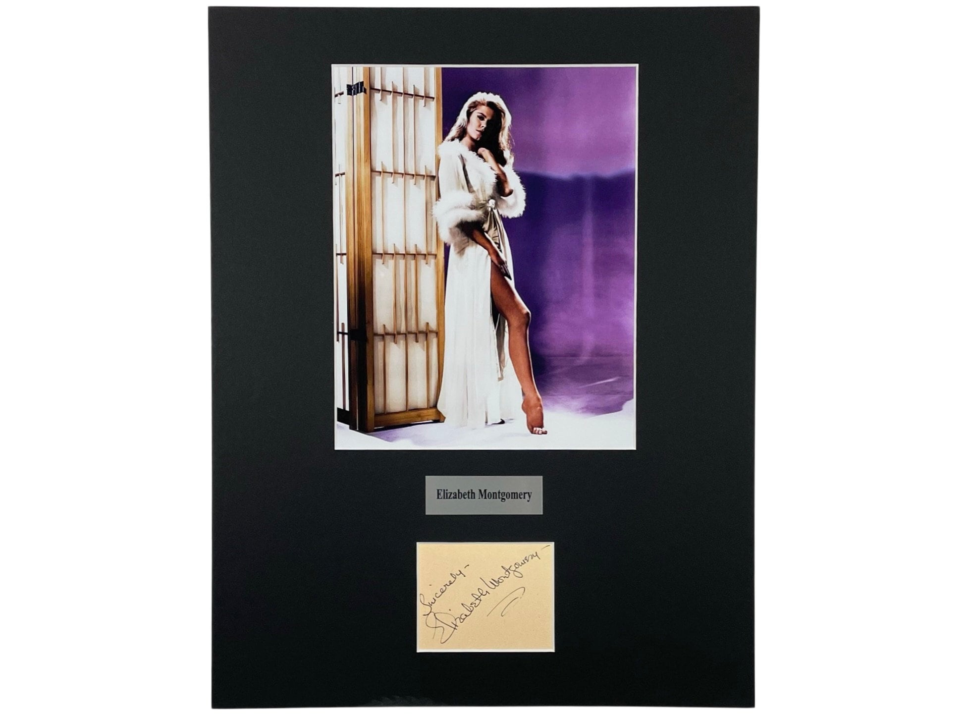 ELIZABETH MONTGOMERY signed autographed photo COA Hologram main image 1