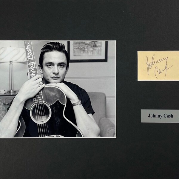 Black and White Photo of Johnny Cash - Etsy