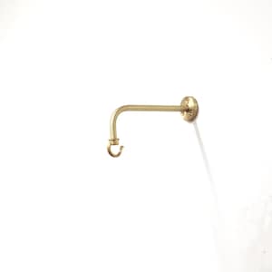 Solid brass planter hanger-Brass wall hanger-Brass wall hook-Brass planter hook-Brass hanging plant bracket hook