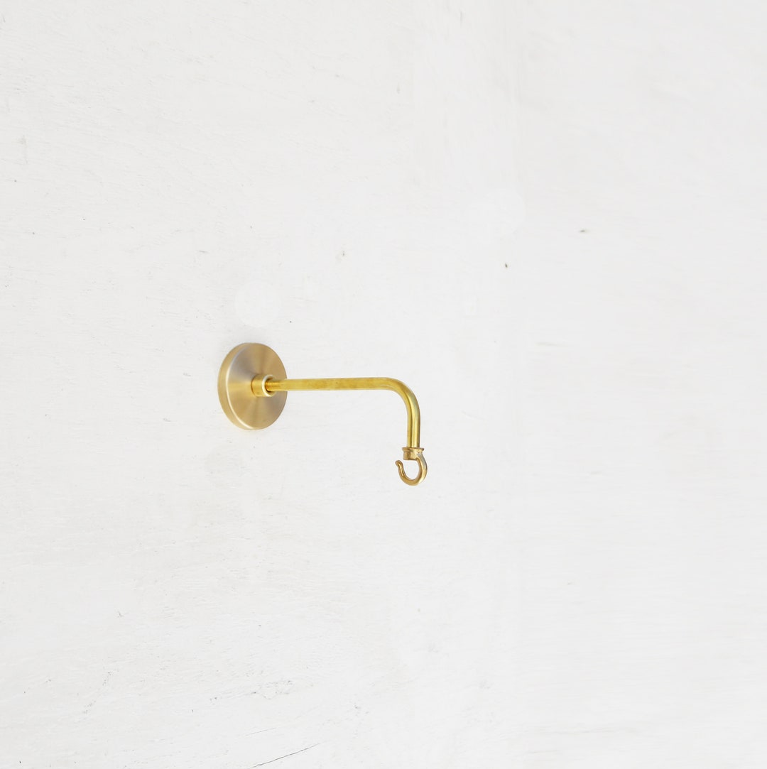Solid Brass Planter Hanger-brass Wall Hanger-brass Wall - Etsy