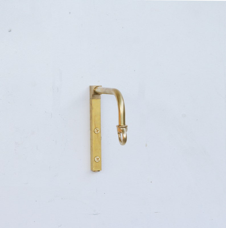 Solid Brass Planter Hangerbrass Wall Hangerbrass Wall Etsy