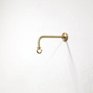 Solid brass planter hanger-Brass wall hanger-Brass wall hook-Brass planter hook-Brass hanging plant bracket hook