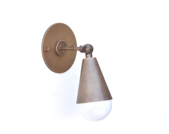 Brass Wall Sconce light, Modern brass light, Wall sconce light, Minimal Sconce Light
