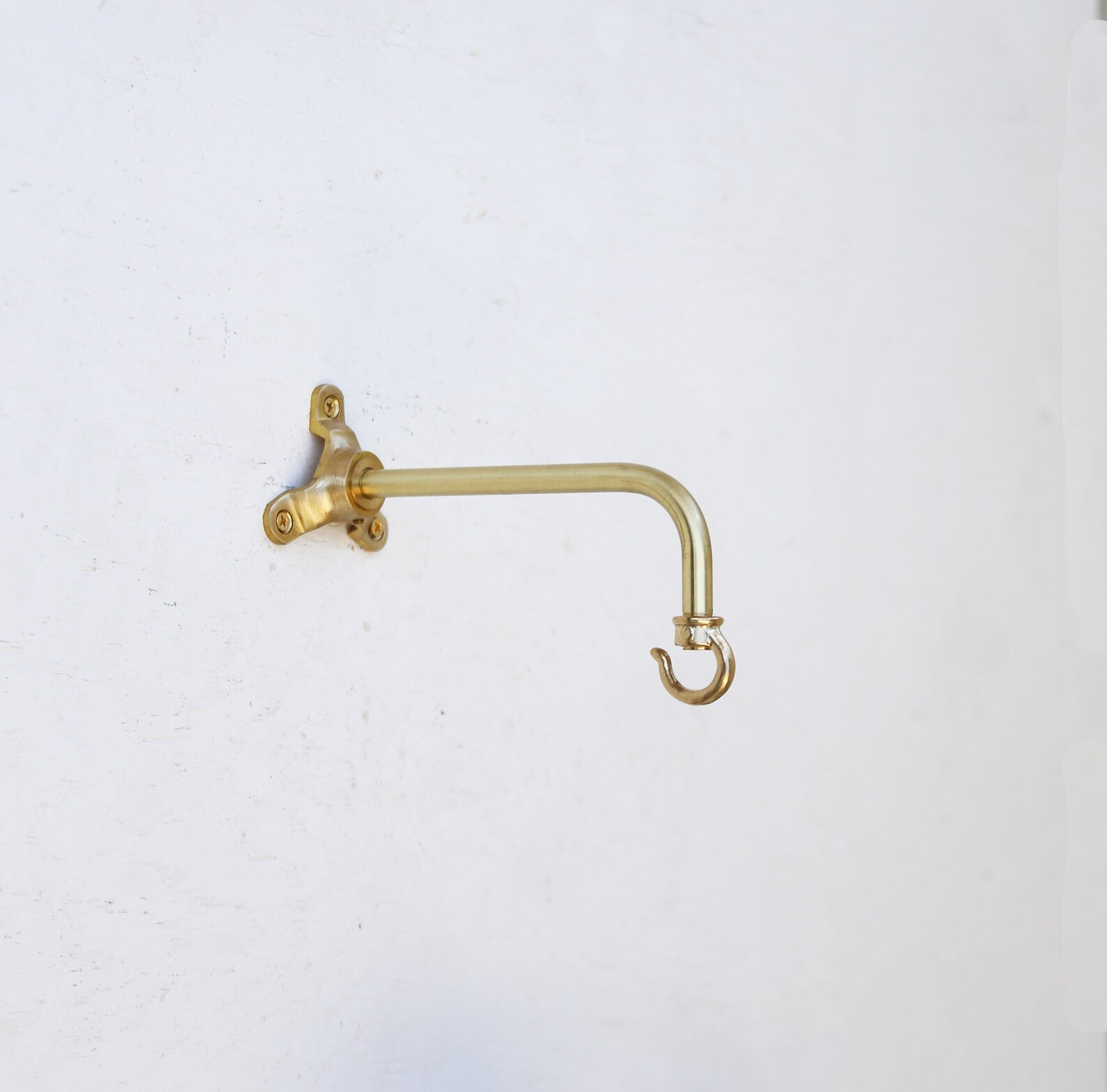 Solid Brass Planter Hangerbrass Wall Hangerbrass Wall Etsy
