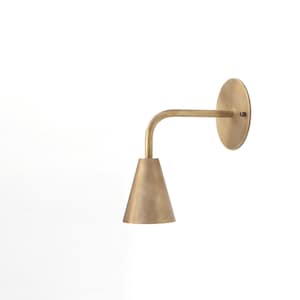 Brass Wall Sconce light, Modern brass light,  Minimal Sconce Light