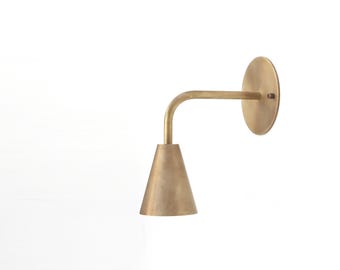 Brass Wall Sconce light, Modern brass light,  Minimal Sconce Light UL Listed, No.0901