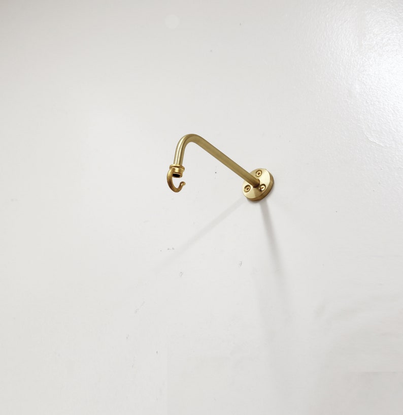 Solid Brass Planter Hanger-brass Wall Hanger-brass Wall - Etsy