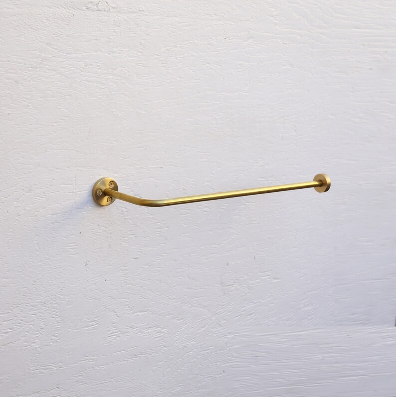 Solid Brass Paper Towel Holder Under Paper Towel Etsy