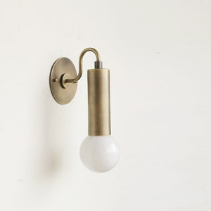Brass Wall Sconce light, Modern brass light, Wall sconce light, Minimal Sconce Light