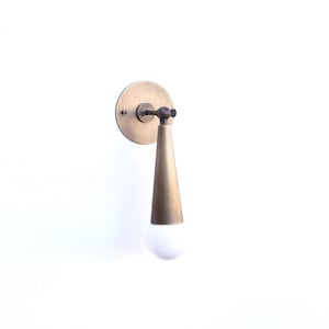 Brass Wall Sconce light, Modern brass light, Aged Brass  Wall sconce light