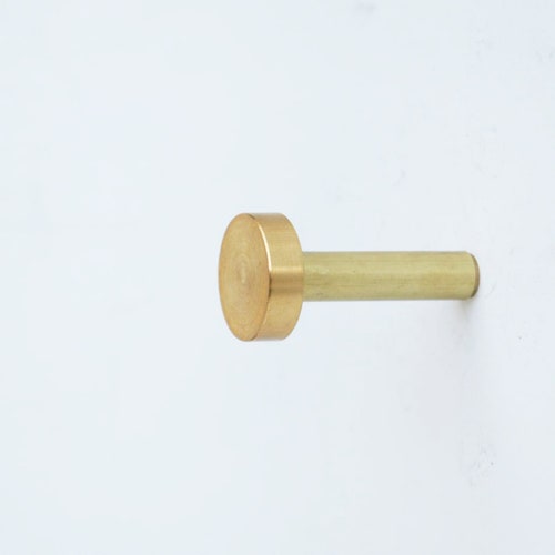 Solid Brass Wall Hookmodern Brass Wall Hookbrass Wall Hook Etsy