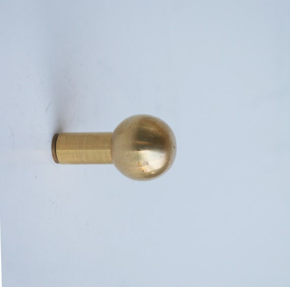Solid Brass Ball Wall Hook Modern Robe Hat - Brass Wall Hook Round Solid Brass Ball Wall Hook Modern Robe Hat - Brass Wall Hook Round