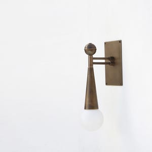 Brass Wall Sconce light, Modern brass light, Wall sconce light, Minimal Sconce Light, UL listed