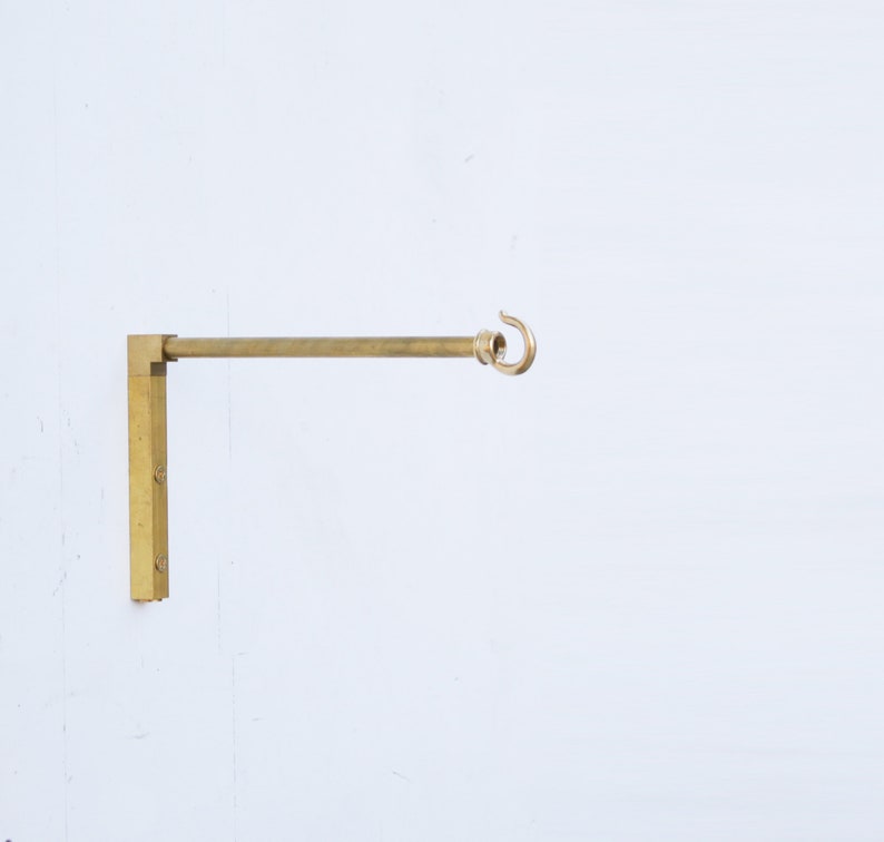 Solid Brass Planter Hangerbrass Wall Hangerbrass Wall Etsy