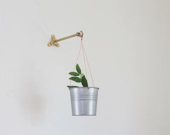 Solid brass planter hanger-Brass wall hanger-Brass wall hook-Brass planter hook-Brass hanging plant bracket hook