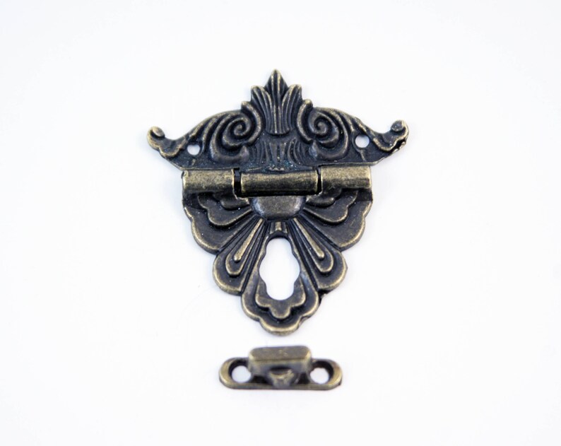 2 Vintage Boxes Latch wood Gift Box Latchesdecorative Wood Etsy