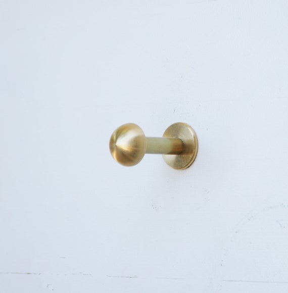 Solid Brass Wall Hook Modern Brass Wall Hook Brass Wall Hook Etsy
