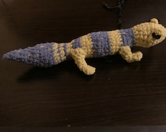 Crochet Leopard Gecko Pattern; amigurumi lizard pattern