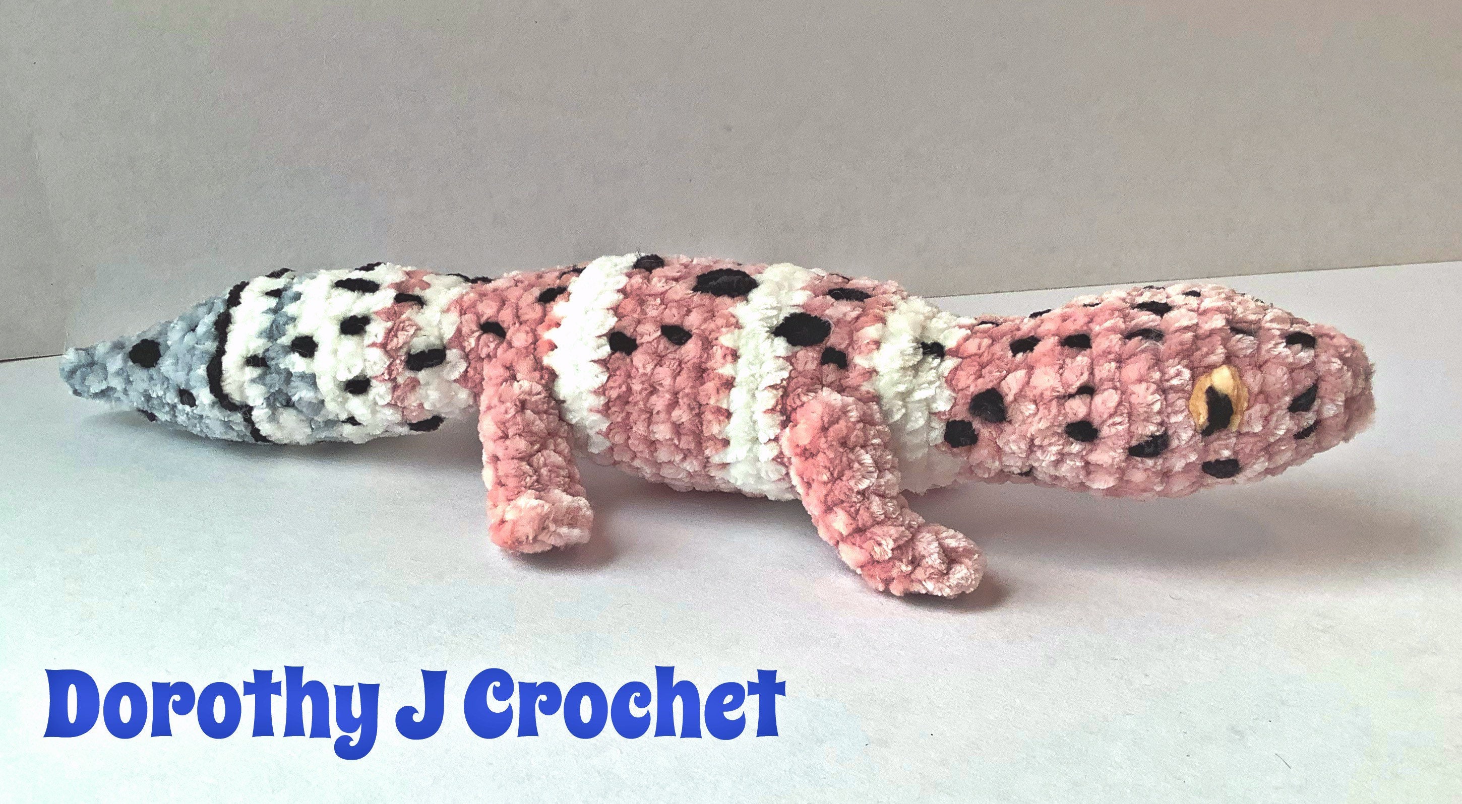 Crochet Leopard Gecko Lizard Plush Leopard Gecko Toy Etsy