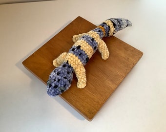 Crochet Leopard Gecko, lizard plush, leopard gecko toy