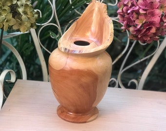 Flame Vase / Natural Edge Rim