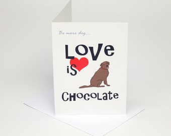 Labrador Greetings Card, Humorous Labrador card