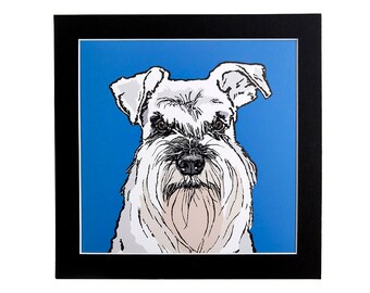 Schnauzer Print - Schnauzer Wall Art - Schnauzer Picture - Schnauzer Lovers Gift - Dog Wall Art