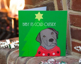 Labrador Christmas Card - Dog Christmas Cards - Christmas Card - Labrador Lovers Gift