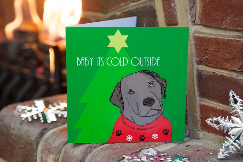 Labrador Christmas Card Dog Christmas Cards Christmas Card Labrador Lovers Gift image 1