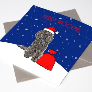 Carte de Noël Labradoodle - carte de Noël - carte de Noël chien - cadeau Labradoodle Lovers