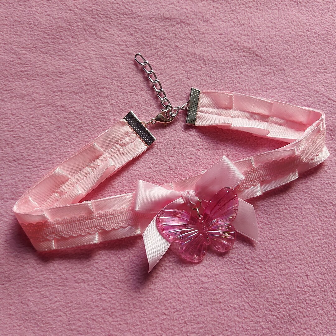 Kawaii Cute Collar Choker Lollipop Lace Pastel Pink Fantasy - Etsy