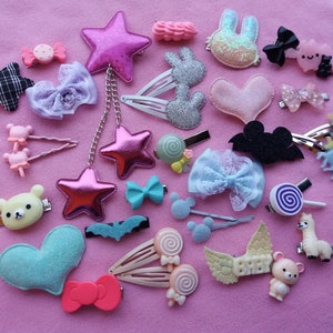 Kawaii hair accessories lucky bags | fukubukuro mystery box kawaii cute pastel goth gothic fairy kei egl hair accessoires clips punk