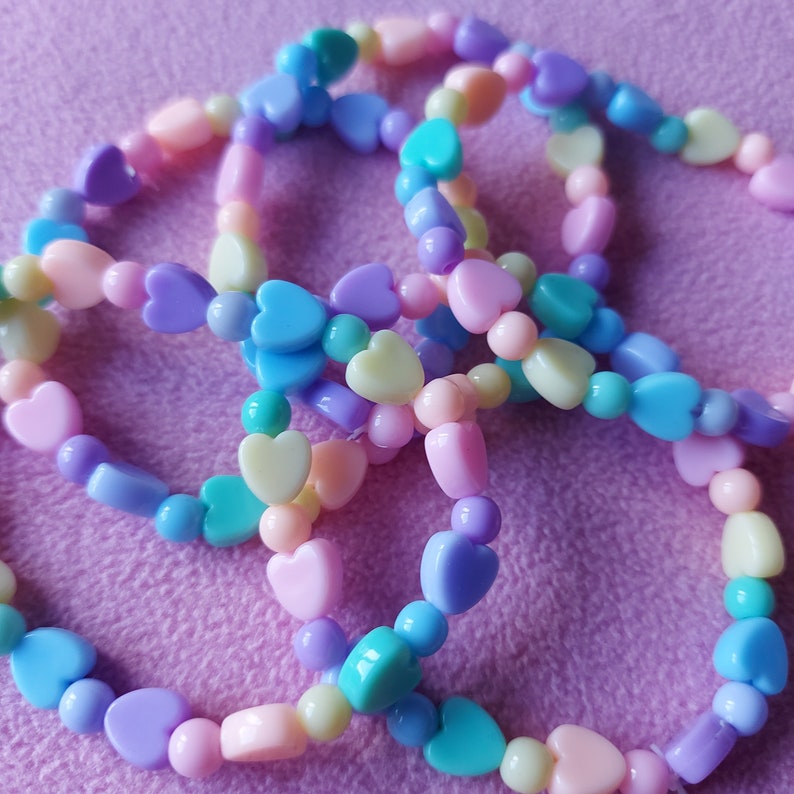 Kawaii Pastel Goth Rainbow Candy Kandi Bracelets Fairy Kei Etsy