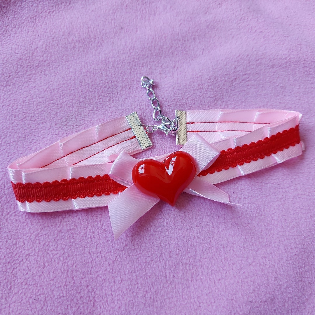 Kawaii Cute Collar Choker Lollipop Lace Pastel Pink Fantasy - Etsy