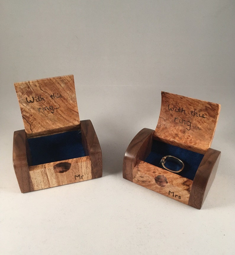 Wooden Ring Boxes Etsy