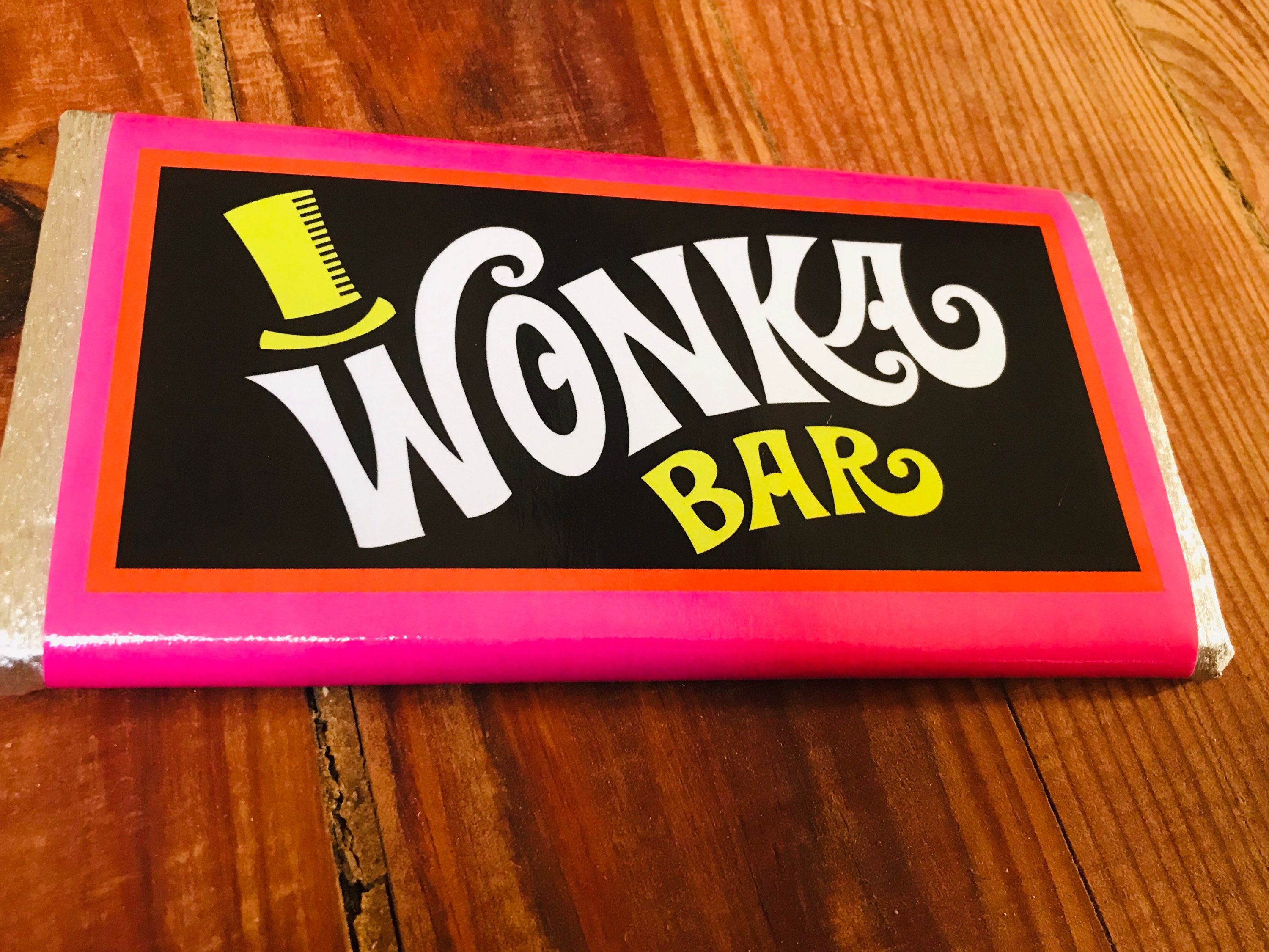 Wonka Bar REPLICA Willy Wonka and the Chocolate Factory 1971 