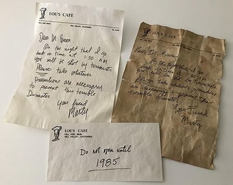 Marty's Letter to the Doc (Back to the Future)