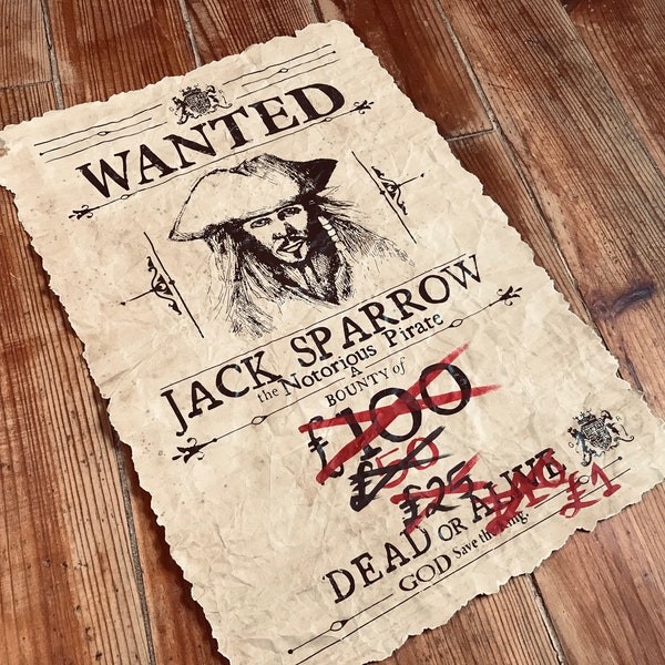 Pirates of Caribbean - Jack Sparrow WANTED - model 2