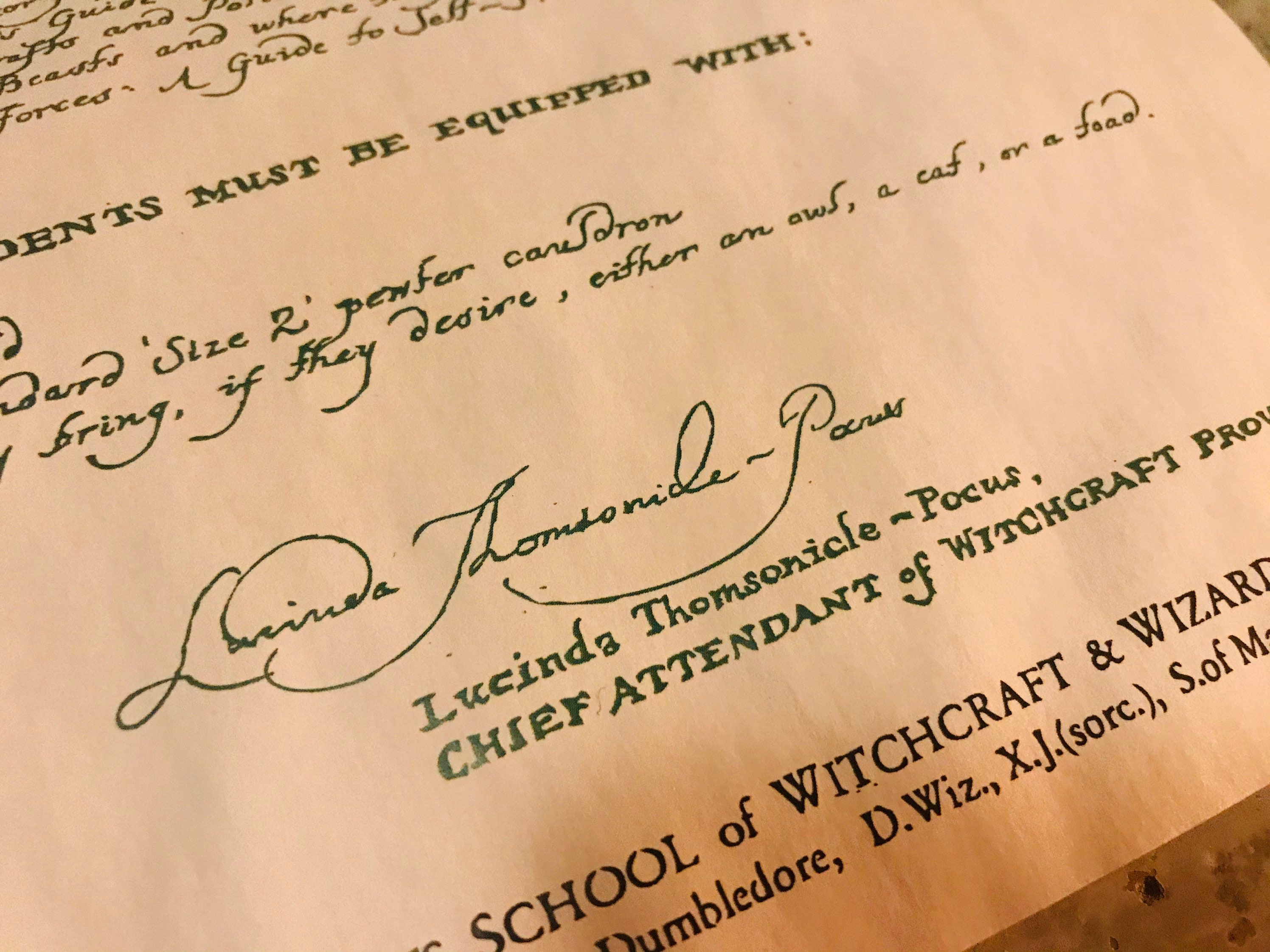 Lettre dadmission de Poudlard Harry Potter | Etsy