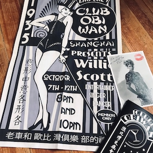 Club Obi-wan Willie Scott Poster Indiana Jones Poster 11x17 Cardstock 
