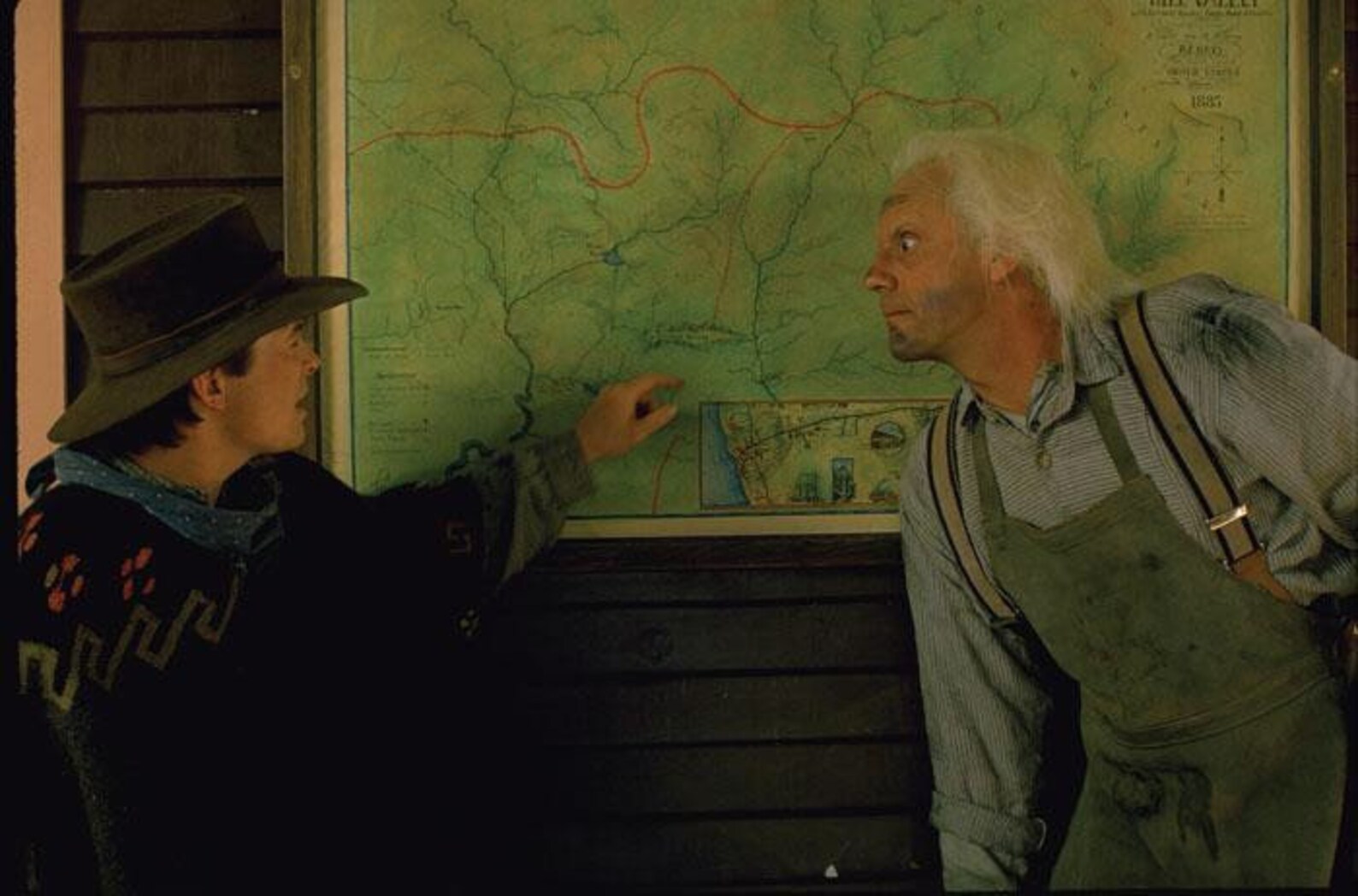 The Hill Valley Map 1885 Back to the Future III Etsy