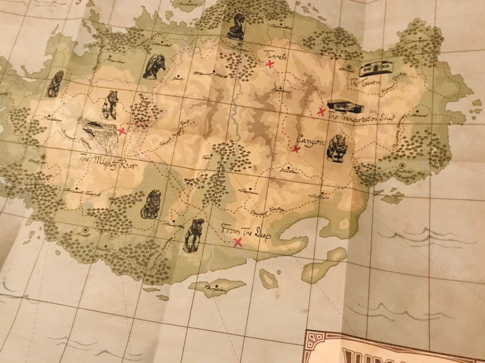 Jumanji Map to the Jungle MAP Replica JUMANJI Etsy