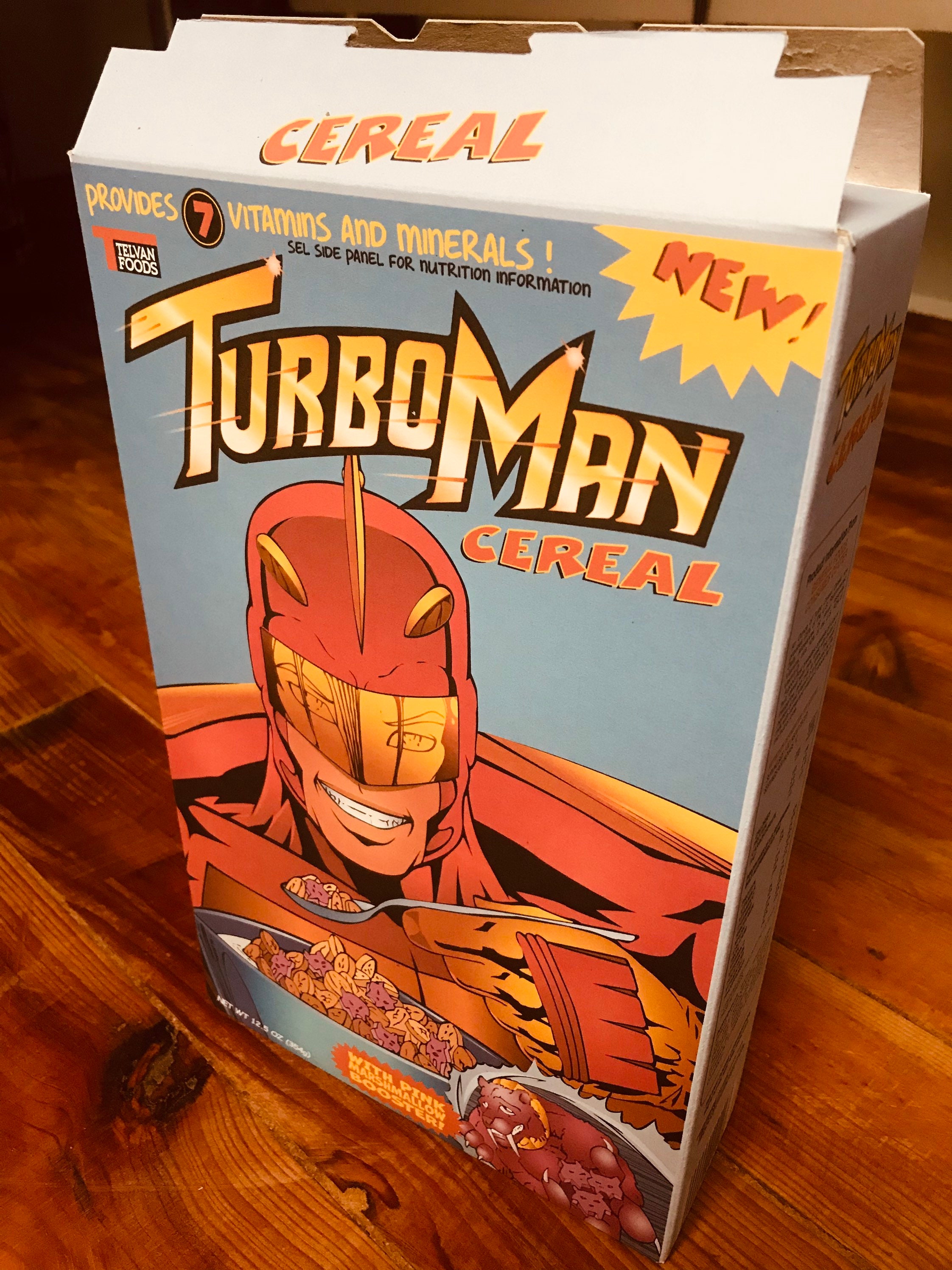 Turboman Cereal Jingle All the Way REPLICA 