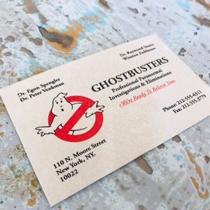 Business Card - Ghostbusters