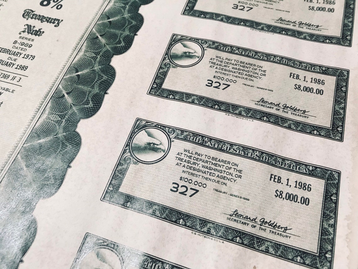 Bearer Bonds from Nakatomi Plaza Die Hard 1988 Etsy