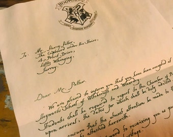 Recently made a replica Hogwarts acceptance for my girlfriend's