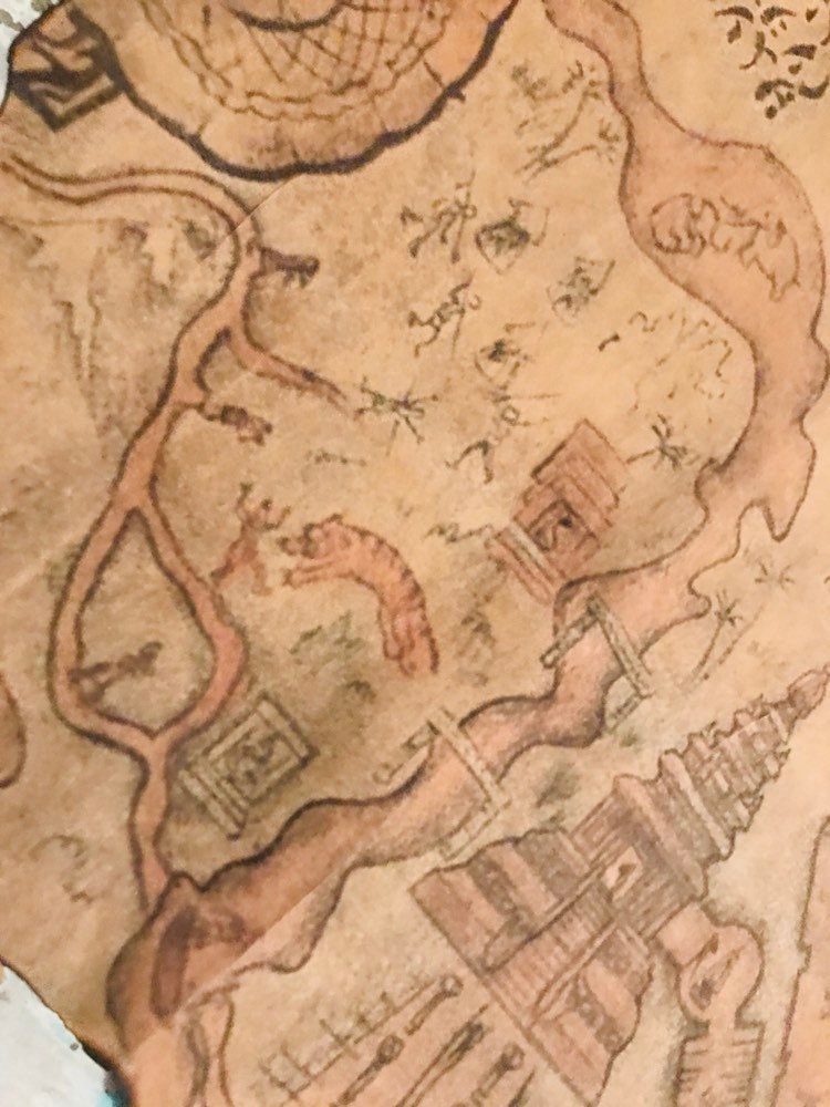 The Map of Indiana Jones Adventure Temple of the Forbidden Etsy