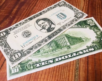 Alternative 10 Dollar Bills with Biff (Back to the Future II) - REPLICA