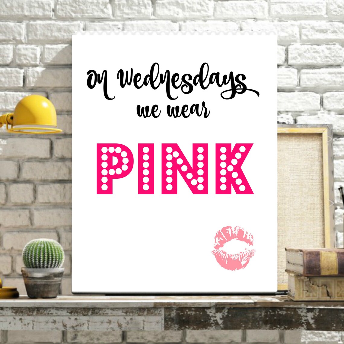 On Wednesdays We Wear Pink Instant Download Digital Printable - Etsy
