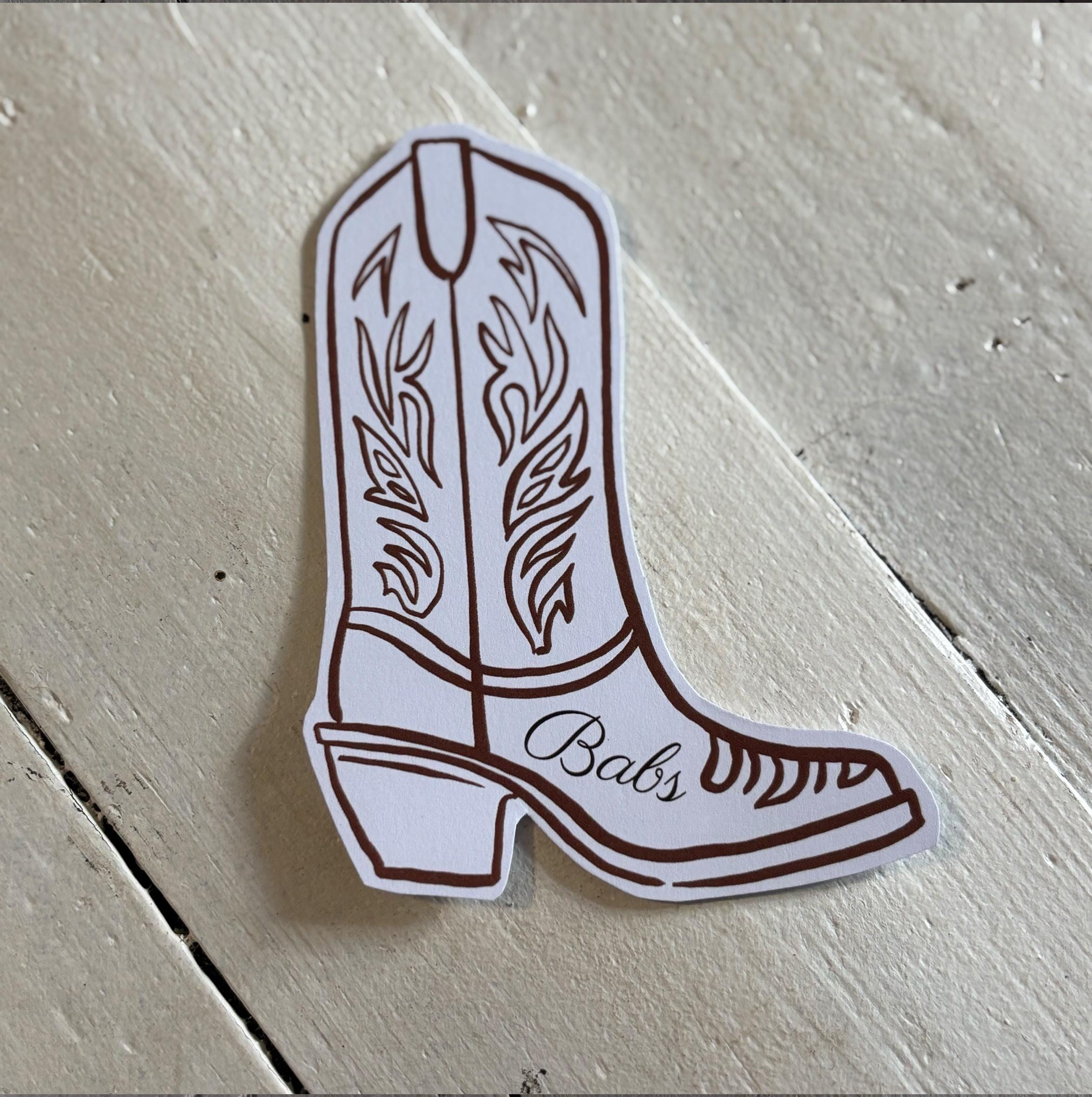 Personalised Cowboy Boot Place Name Cards | Western Party Decor - Etsy